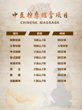 价目表素材