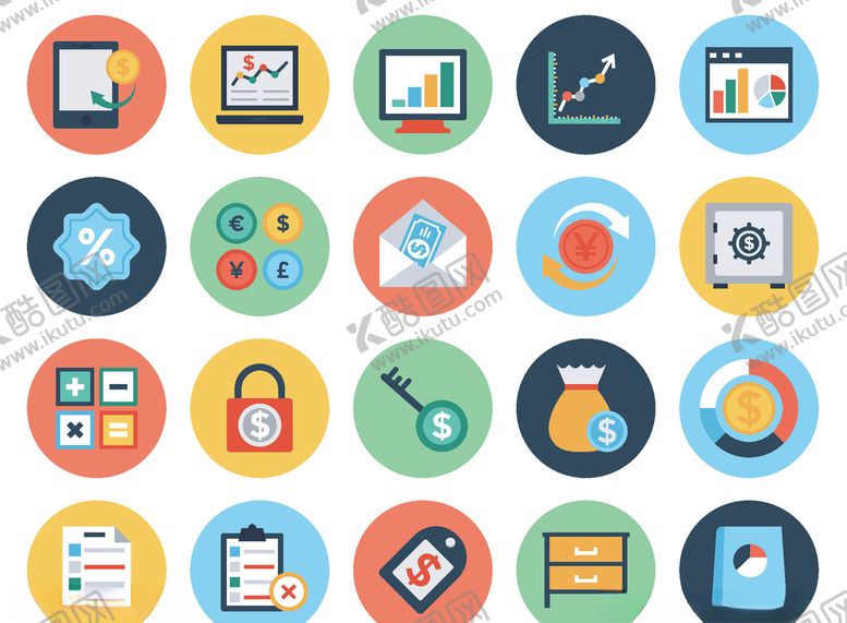 编号：78847709240829027715【酷图网】源文件下载-商务办公图标