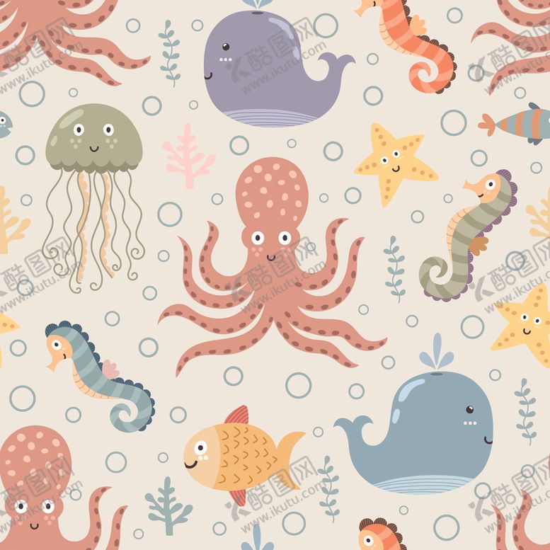 编号：99864410082013537578【酷图网】源文件下载-无缝印花