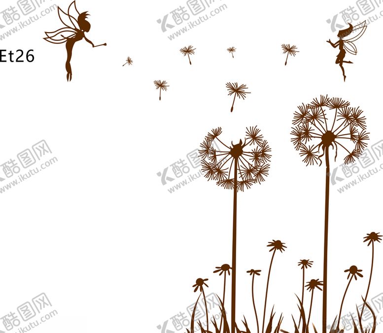 编号：88521610131144547388【酷图网】源文件下载-蒲公英硅藻泥矢量图案