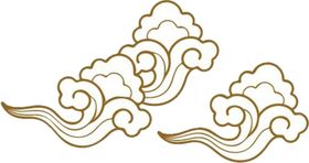 祥云配图中国风元素小物品