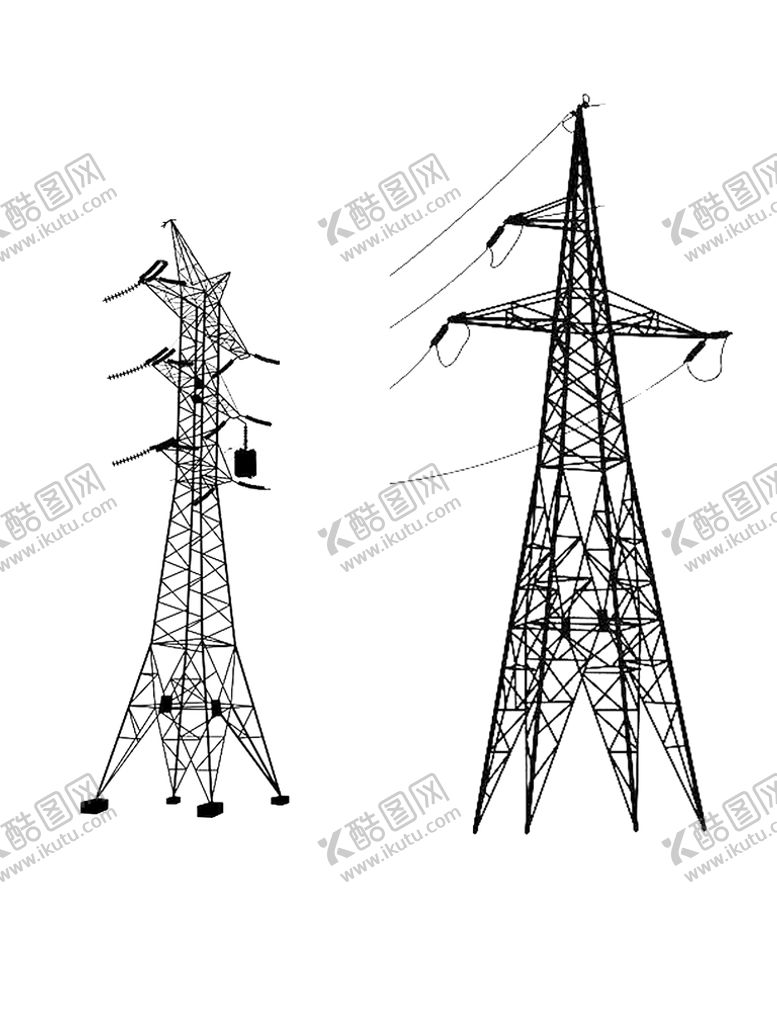 编号：76182309190758461649【酷图网】源文件下载-高压线塔