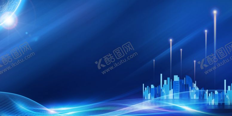 编号：24275601270455588312【酷图网】源文件下载-蓝色科技周年庆签到墙背景板展板