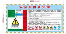 安全 风险告知牌