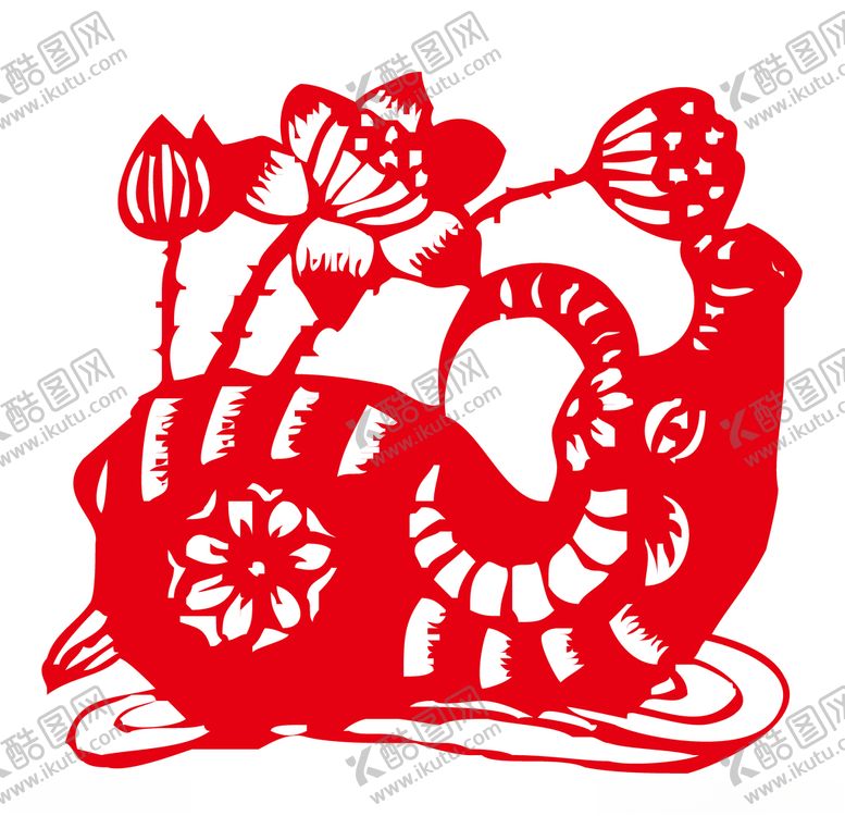 编号：51955004260047211639【酷图网】源文件下载-牛年剪纸
