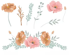 手绘花
