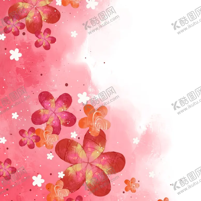 编号：54355112011705403228【酷图网】源文件下载-水彩花朵唯美挂画装饰画