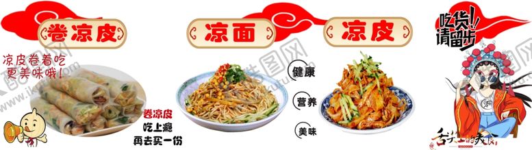 编号：79555802082206391207【酷图网】源文件下载-小吃车灯箱凉皮
