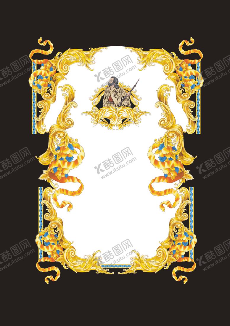 编号：22078909131953039279【酷图网】源文件下载-男装后片欧式花纹