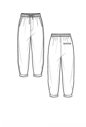 服装款式设计带帽图