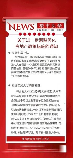 房地产购房政策重磅利好