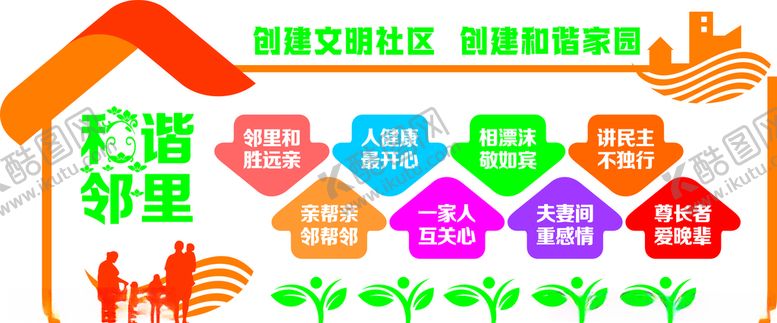 编号：11924910061433591139【酷图网】源文件下载-社区文化墙