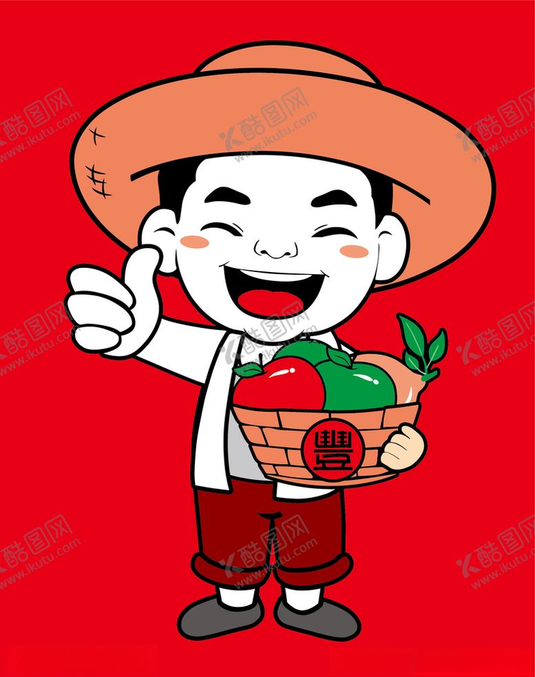 编号：99875910081302355292【酷图网】源文件下载-农民卡通