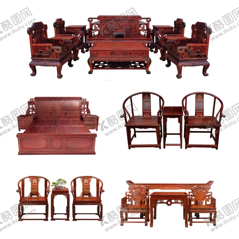 编号：48845312130057008978【酷图网】源文件下载-红木家具