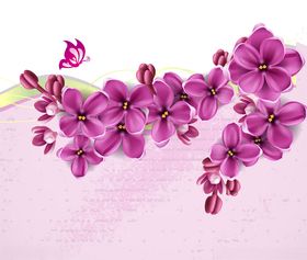 紫罗兰花免抠图案