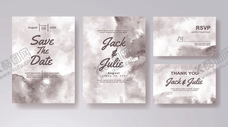 编号：64958410120340513326【酷图网】源文件下载-水墨名片