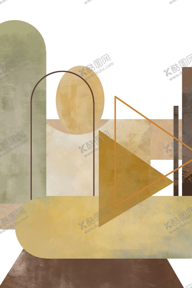 编号：11549209200623495807【酷图网】源文件下载-几何抽象画