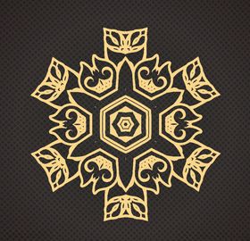 黑金花纹