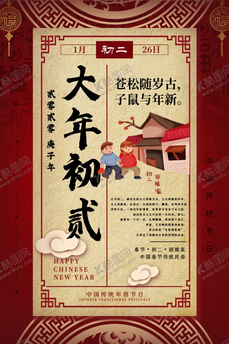 编号：69939904070831182927【酷图网】源文件下载-过年海报