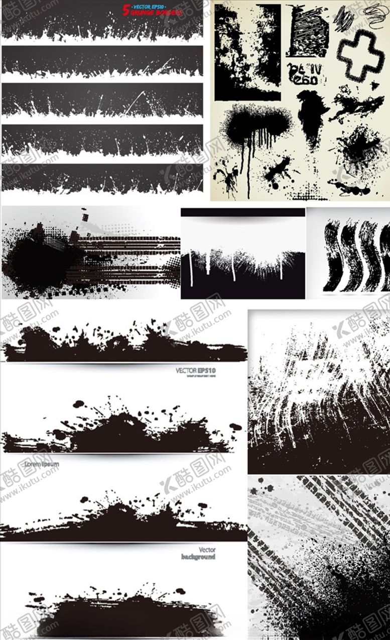 编号：90031209282022325507【酷图网】源文件下载-水墨墨迹涂鸦