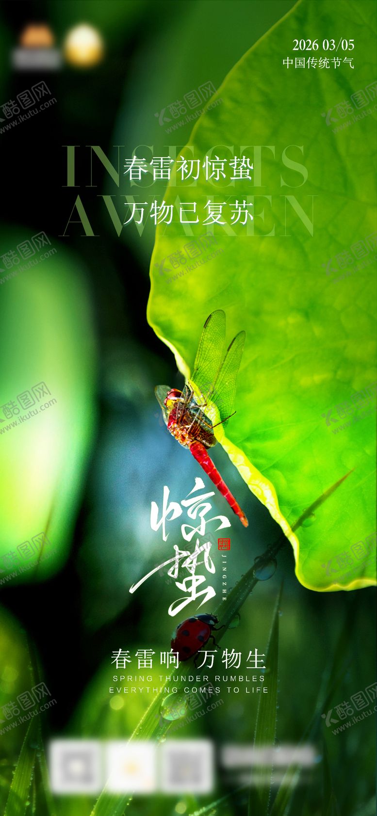 编号：45819803050210054431【酷图网】源文件下载-惊蛰节气海报