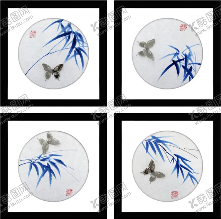 编号：44911310301453189980【酷图网】源文件下载-新中式禅意装饰画