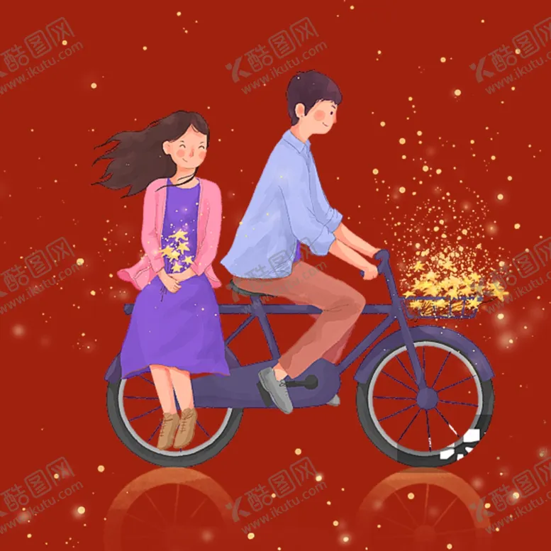 编号：43036802202337502095【酷图网】源文件下载-手绘情侣恋人