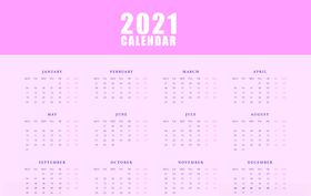 2021年日历