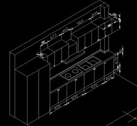 橱柜CAD平面图