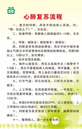 心肺复苏流程