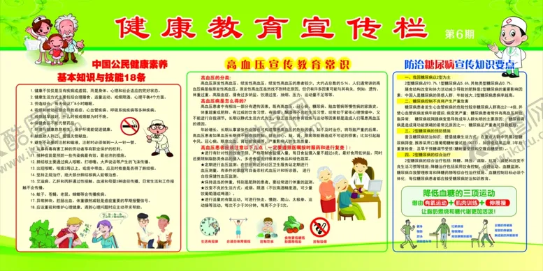 编号：14766207011603399522【酷图网】源文件下载-健康教育宣传栏