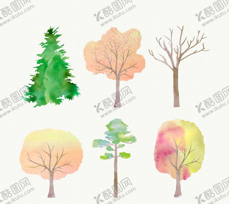 编号：45238110011657064091【酷图网】源文件下载-水彩手绘大树