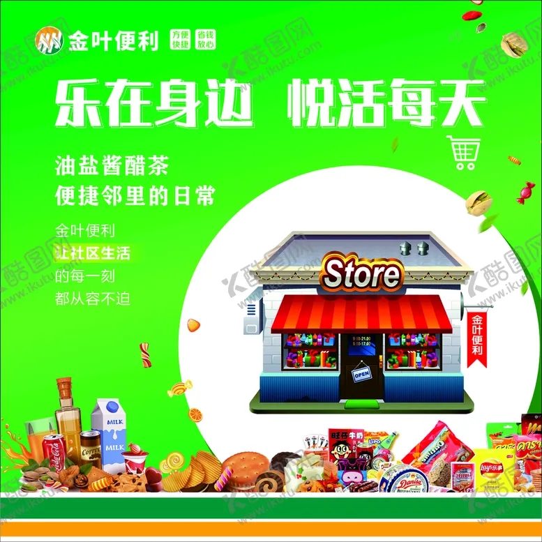 编号：87994912090014339745【酷图网】源文件下载-便利店橱窗海报
