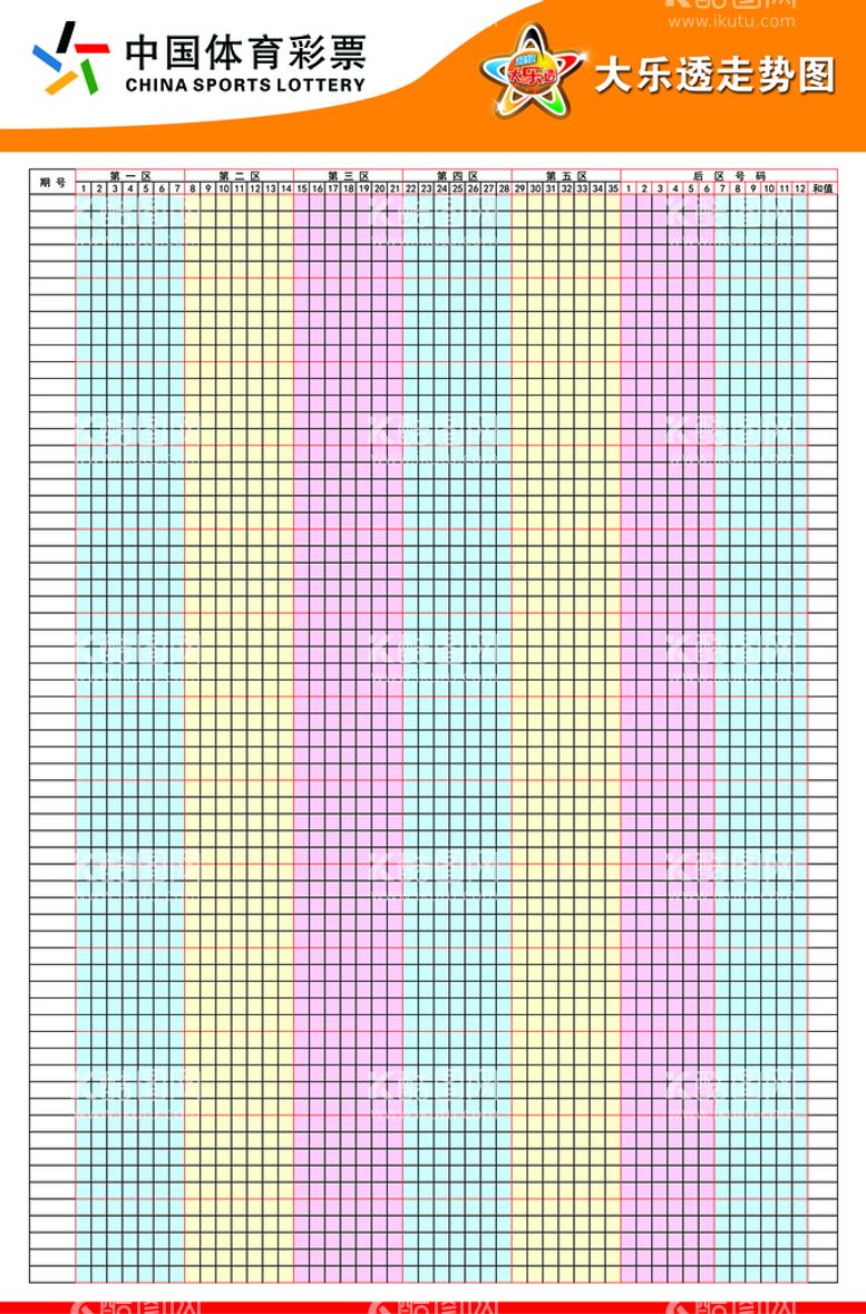 编号：41509310021456347019【酷图网】源文件下载-大乐透走势图