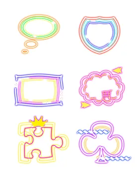 霓虹灯发光字LED展板潮品