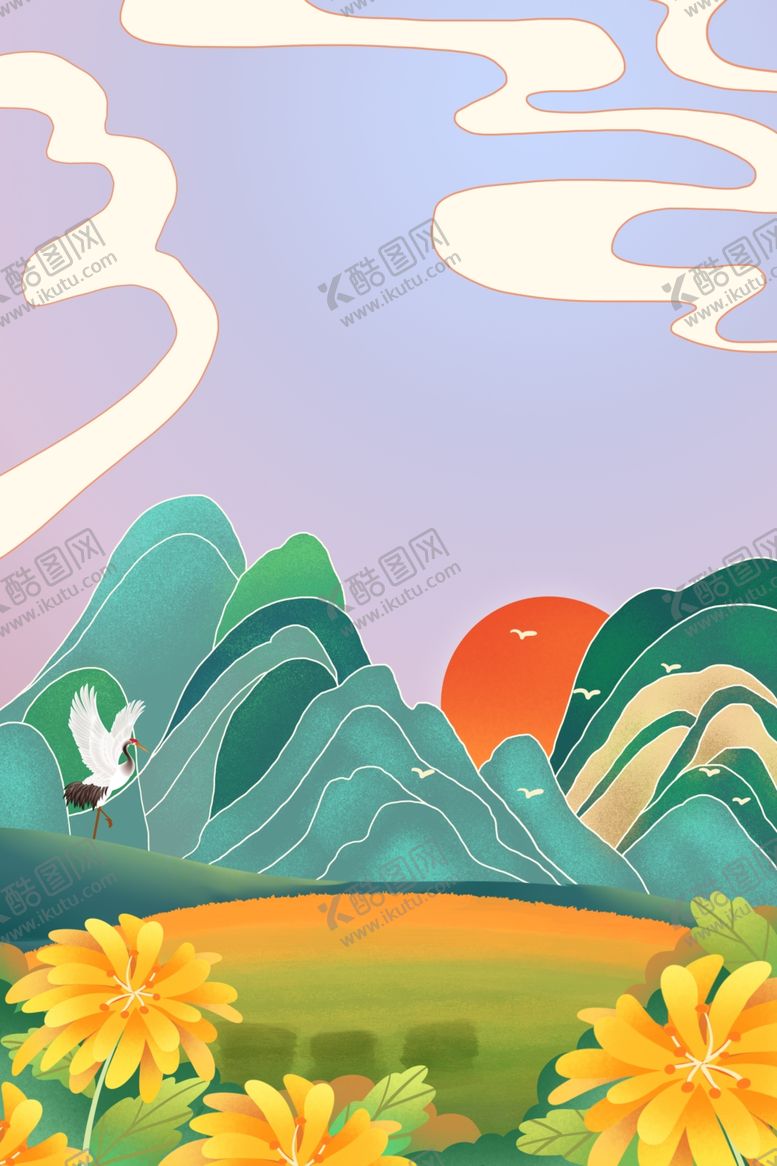 编号：39636603051108053226【酷图网】源文件下载-国潮古风山水