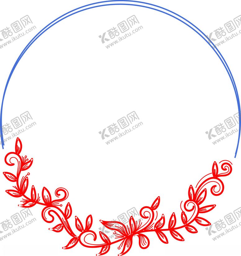 编号：50664002132144182091【酷图网】源文件下载-圆形边框花纹