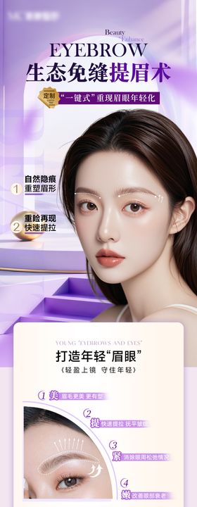 医美生态提眉长图介绍