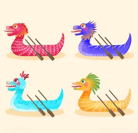 端午节习俗龙船扒龙舟