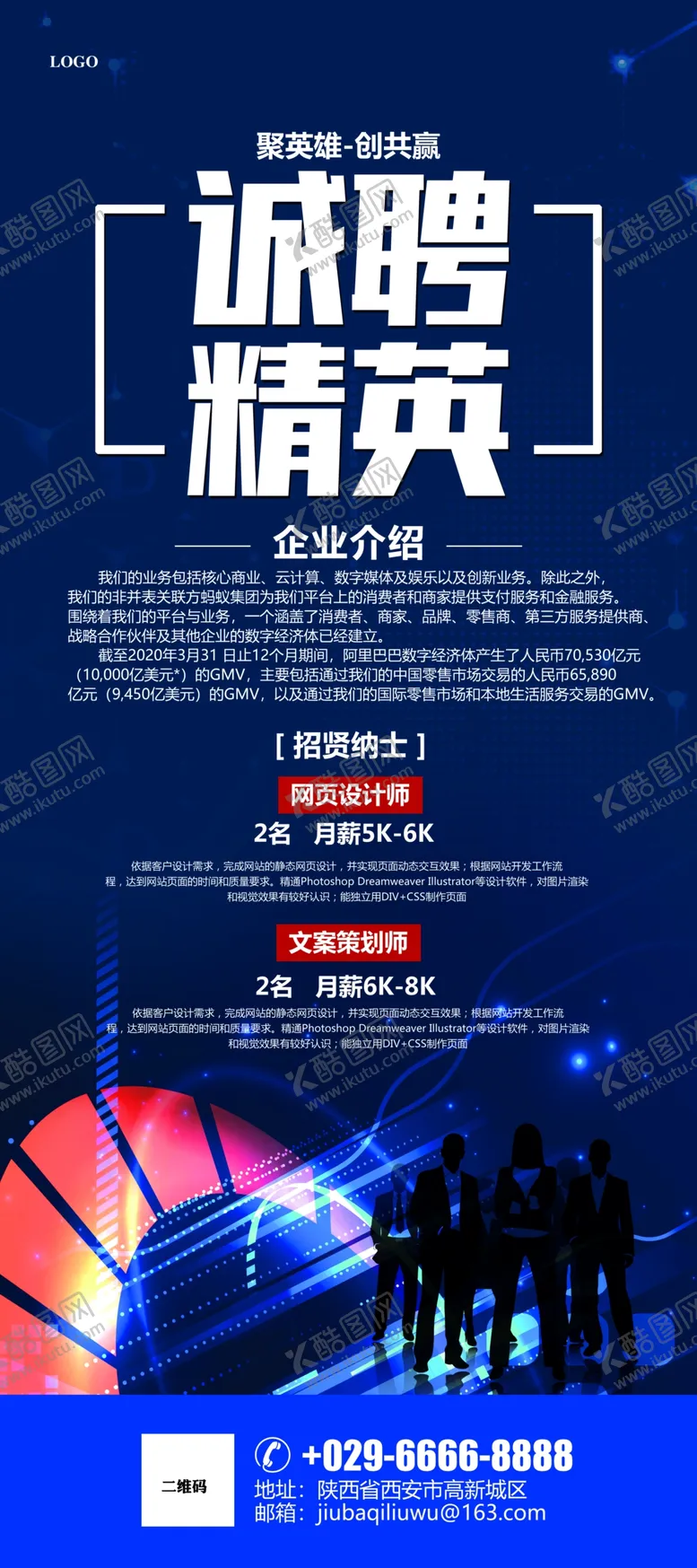 编号：19634106240025568604【酷图网】源文件下载-招聘展架