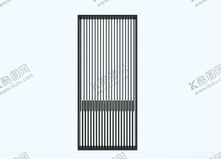 编号：28638209181722516735【酷图网】源文件下载-屏风格栅3d模型