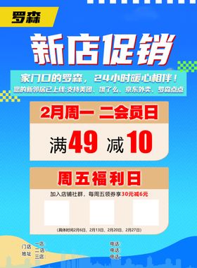 新店开业促销主画面