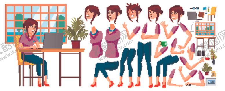 编号：57871310091357147161【酷图网】源文件下载-人物插画