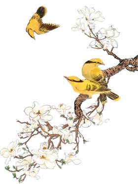 中国古风传统花鸟图案