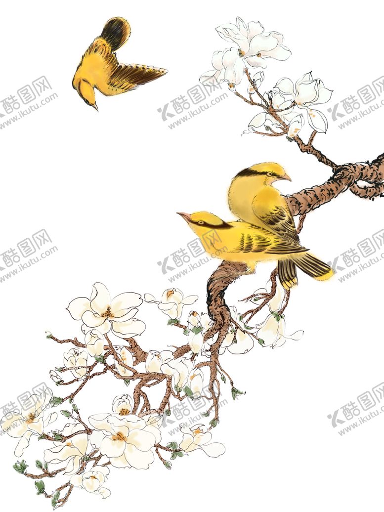 编号：59411909201627308275【酷图网】源文件下载-中国古风传统花鸟图案