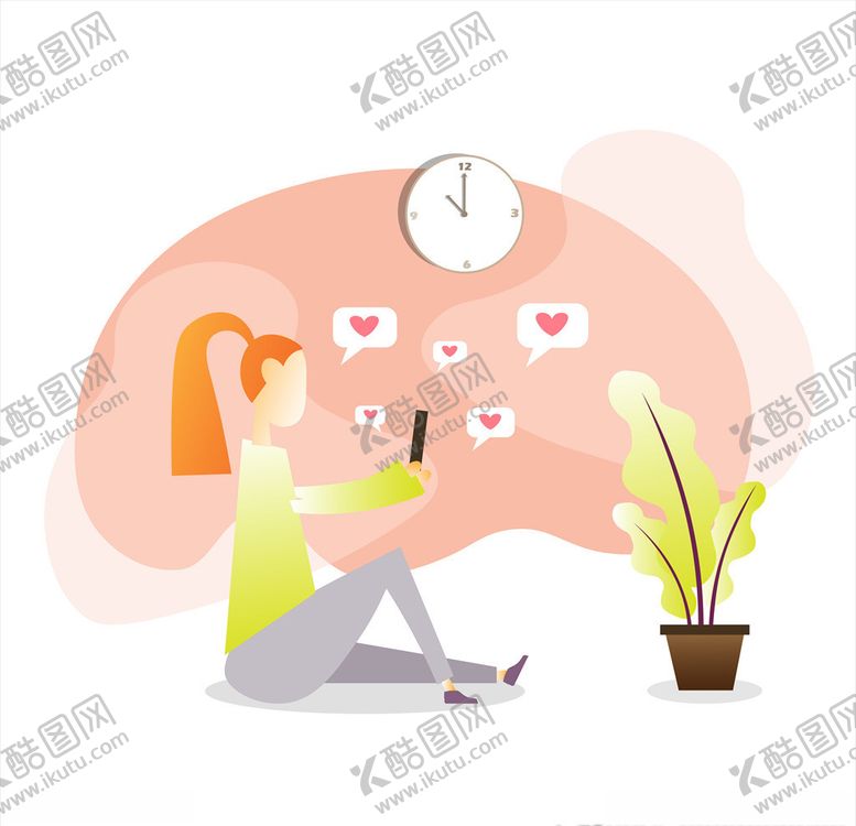编号：20952406232042036507【酷图网】源文件下载-生活人物插画