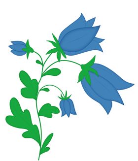 免扣风铃草元素图片