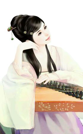古装帅哥美女插画图片佳人唯动漫