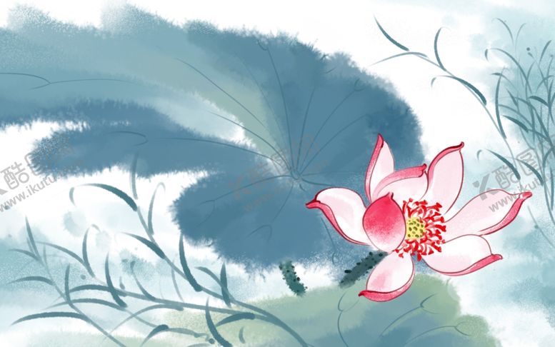 编号：59473601302204222019【酷图网】源文件下载-水墨荷花素材