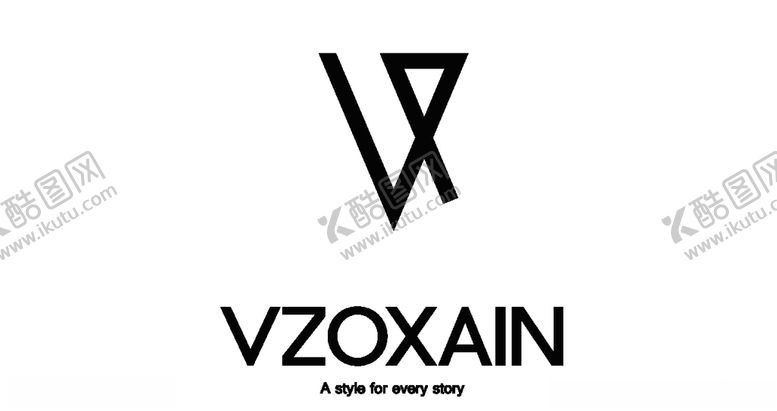 编号：23413909160008045634【酷图网】源文件下载-V字母标签logo元素